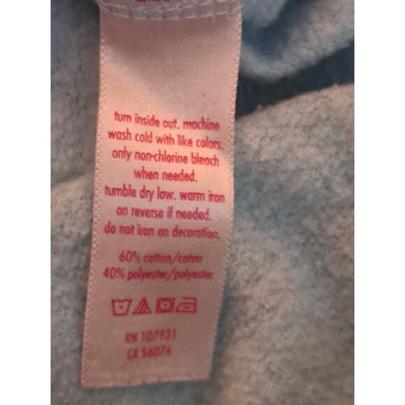 Girls Junior Plus Justice Blue and Black Dance Sweatshirt Size 18 - Picture 4 of 5